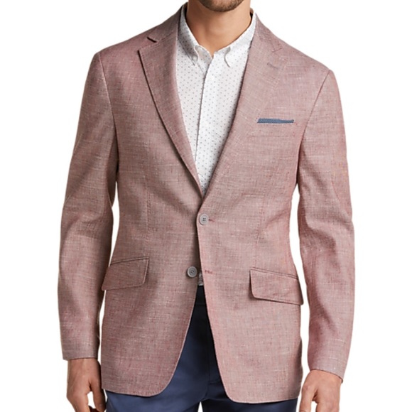 Red Slim Fit Sport Coat